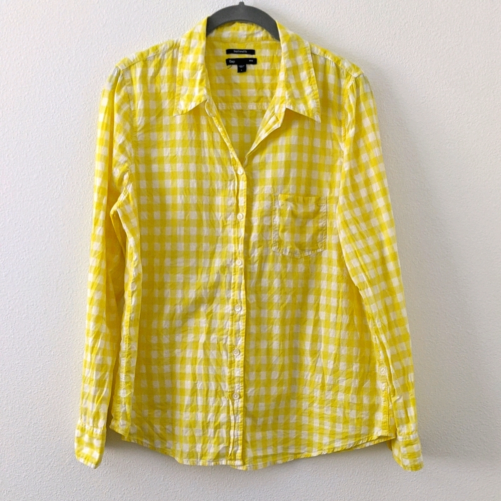 Gap Boyfriend fit button down shirt sz L
